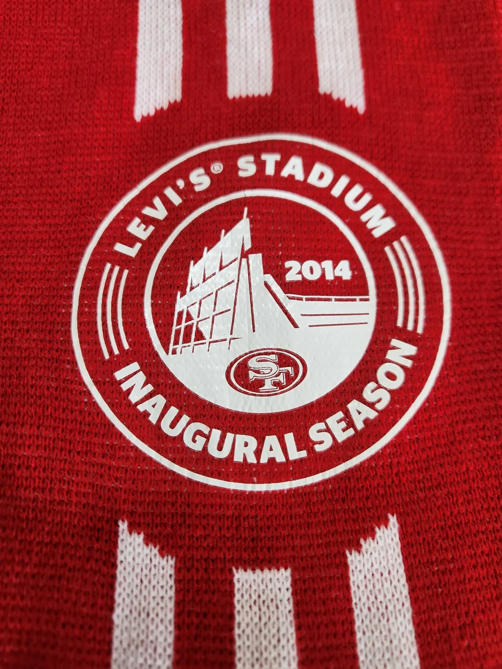 2014 Levi's Stadium Inaugural Season 'COME TO PLAY' Knit Scarf